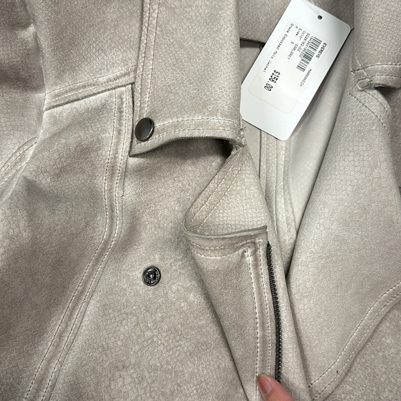 NWT MARRAKECH SNAKE EMBOSSED MOTO JACKET - Picture 7 of 7